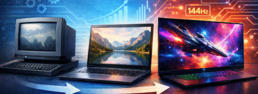 كل ما يتعلق بشاشات اللابتوب – من البداية حتى اليوم