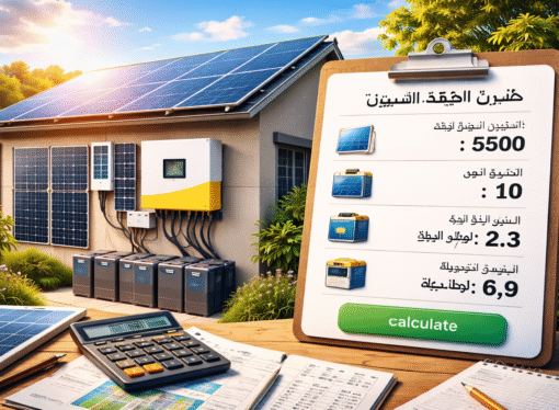 كيف تحسب احتياج منزلك من الطاقة الشمسية بطريقة صحيحة خطوة بخطوة